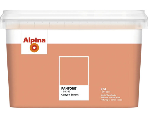 Alpina Wandfarbe Canyon Sunset, 2,5 Liter, matte Innenfarbe