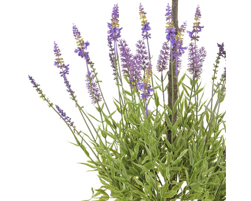 Künstlicher Lavendel mit grünen Blättern