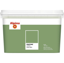 Alpina peinture murale mate, verte, pot de 2,5 litres