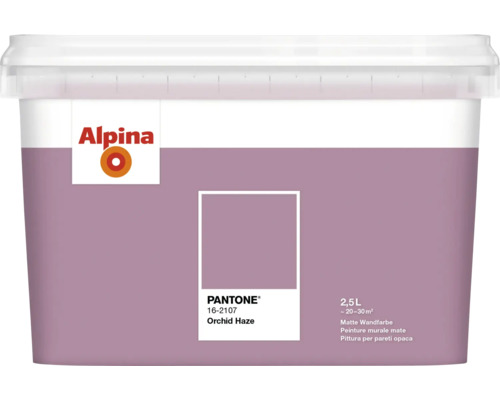 Alpina Peinture murale Pantone 16-2107 orchid haze 2,5 l Peinture murale Alpina, 2,5 litres, finition mate