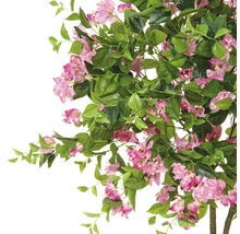 Künstlicher Bougainvillea Baum mit grünen Blättern und rosa Blüten