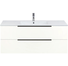 Meuble sous-lavabo avec deux tiroirs et vasque à poser