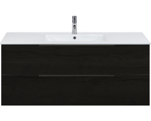 Meuble sous-lavabo avec lavabo et deux tiroirs