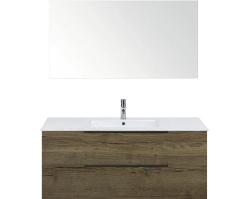 Waschtischunterschrank mit Waschbecken und Spiegel für das Badezimmer