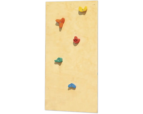 Mur d''escalade avec prises d''escalade