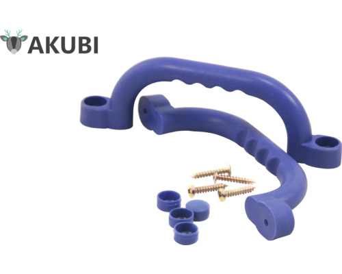 Deux poignées avec vis et capuchons