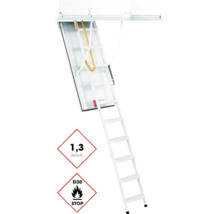 Bodentreppe mit Wärmedämmwert 1,3 W/m²K und Feuerwiderstand EI30