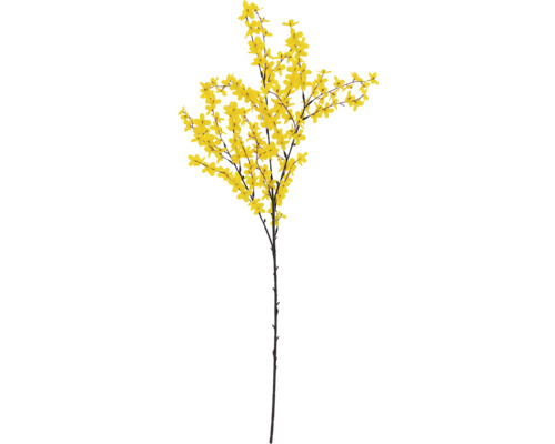 Fleur artificielle Branche de forsythia 73 cm jaune Branche de forsythia avec fleurs jaunes