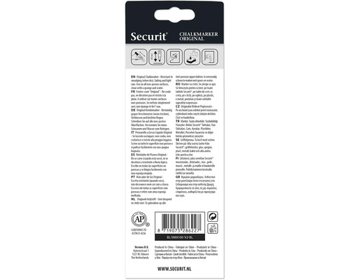 Emballage de marqueur craie original Securit