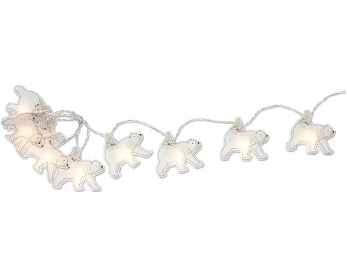 Guirlande lumineuse avec motifs d''ours polaires pour éclairage festif