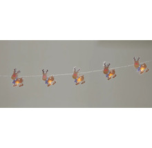 Guirlande lumineuse avec motifs de rennes pour décoration de Noël