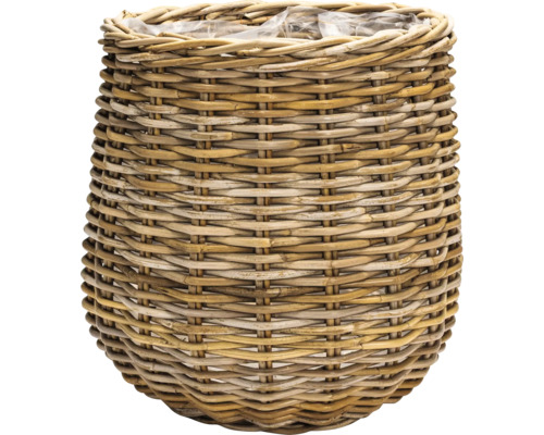 Cache-pot tressé en rotin