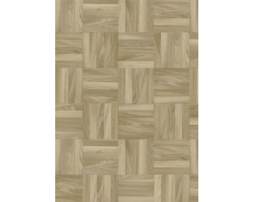 PVC-Boden Lord Würfel Eiche 300 cm breit (Meterware) Holzparkettboden mit quadratischem Muster