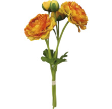 Bouquet de renoncules artificielles jaune-orange