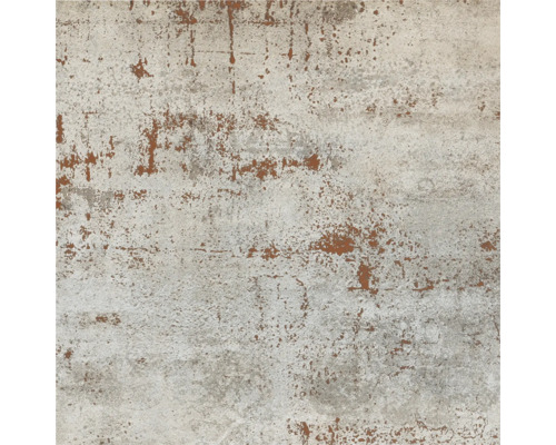 Feinsteinzeug Wand- und Bodenfliese Metal silver anpoliert BxLxS 60x60x1.05 cm Fliesenmuster mit matter Oberfläche und Abnutzungsspuren