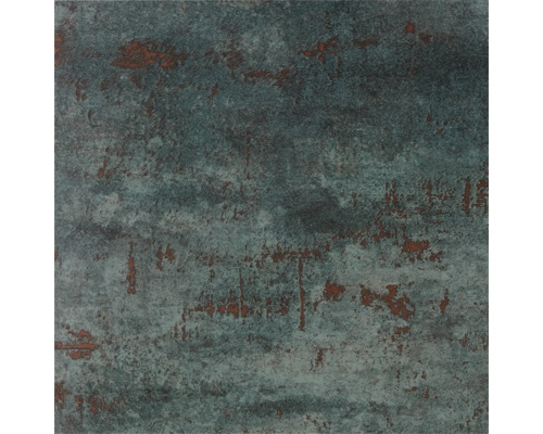 Feinsteinzeug Wand- und Bodenfliese Metal seagreen anpoliert BxLxS 60x60x1.05 cm Fliesenmuster mit matter Oberfläche und unregelmäßiger Textur