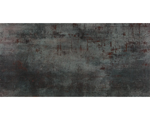 Feinsteinzeug Wand- und Bodenfliese Metal titanium anpoliert BxLxS 60x120x1.05 cm Keramikfliese mit rustikalem Oberflächendesign