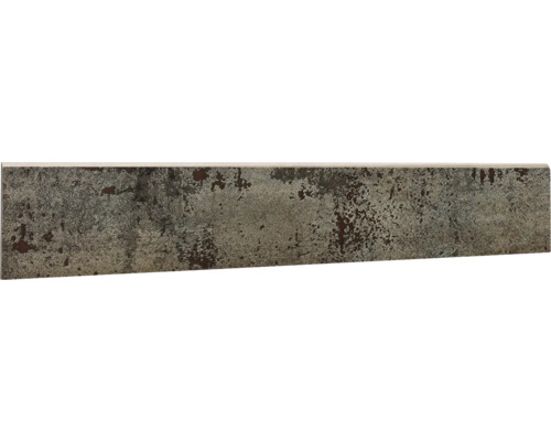 Plinthe de carrelage Metal steel semi-poli 9x60 cm Carreau décoratif aspect pierre pour revêtement mural