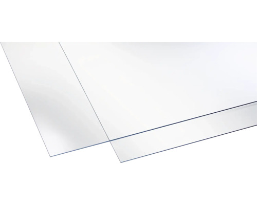 Polystyrolplatte glatt klar 1000 x 1000 x 2,5 mm Transparente Kunststoffplatte