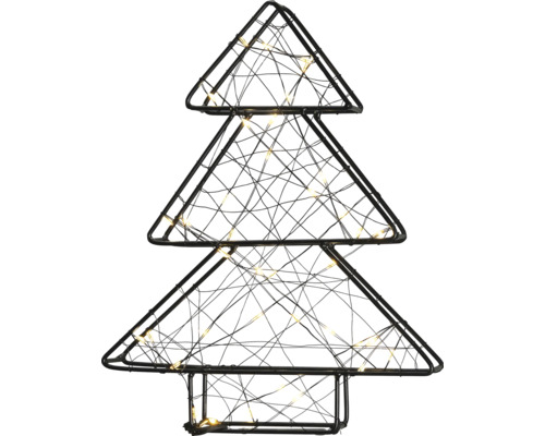 Dekorativer Weihnachtsbaum aus Metall mit Beleuchtung