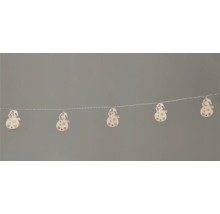 Lichterkette mit Schneemann Motiven für die Weihnachtsdekoration