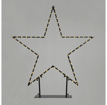 Dekorativer Stern mit Leuchtdioden auf einem Ständer