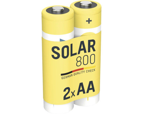 Packung mit zwei Solar AA Batterien