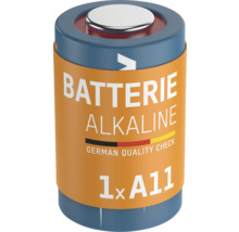 Eine einzelne A11 Alkaline Batterie