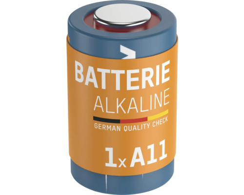 Eine einzelne A11 Alkaline Batterie