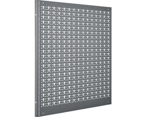 Küpper Panneau perforé en tôle d'acier 600 x 600 x 15 mm gris clair 1 pièce Panneau perforé gris pour le rangement des outils