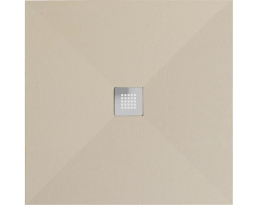 Receveur de douche carré avec caniveau d'évacuation