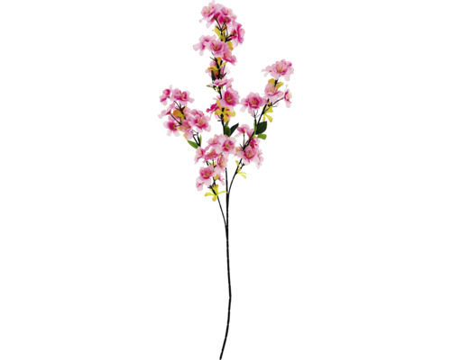 Branche fleurie artificielle avec fleurs roses