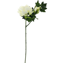 Fleur artificielle décorative avec fleur et bouton