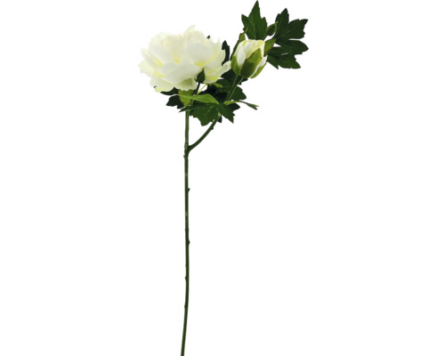 Fleur artificielle décorative avec fleur et bouton