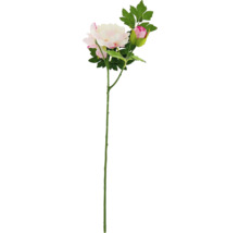 Fleur artificielle pivoine avec feuilles