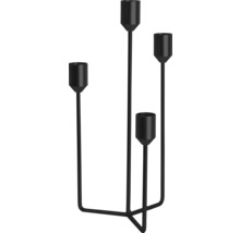 Chandelier noir pour quatre bougies