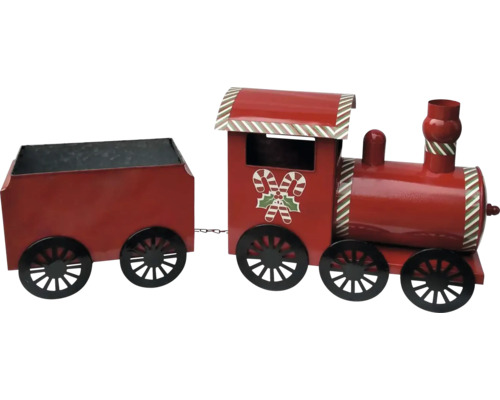 Dekorativer Weihnachtszug mit Waggon