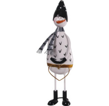 Dekorativer Schneemann mit Herz zum Aufstellen