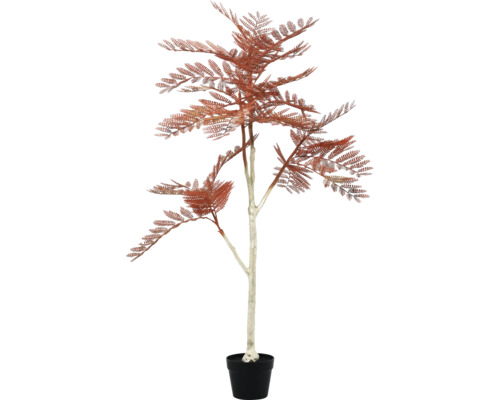 Arbre artificiel avec feuilles dans un pot