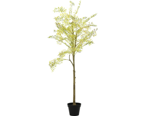 Kunstbaum mit Blättern in einem Topf