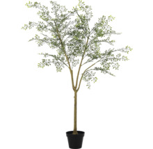 Arbre artificiel en pot avec des feuilles vertes