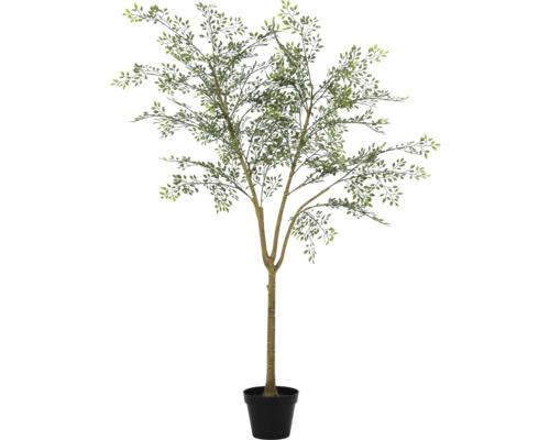Arbre artificiel en pot avec des feuilles vertes