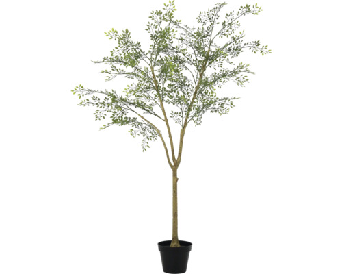 Arbre artificiel en pot avec des feuilles vertes pour la décoration