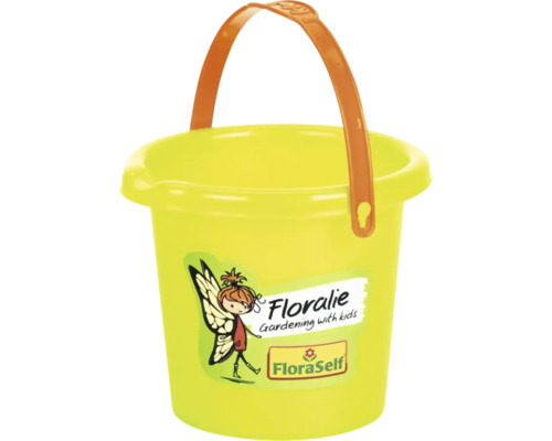 Gelber Garteneimer für Kinder mit Tragegriff