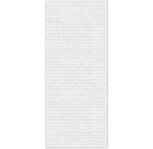 Weisse Backsteinmauer