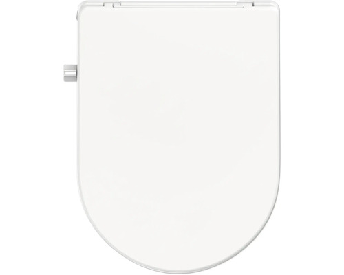 form&style Dusch-WC-Sitz MANRA mit 1/2" Wasseranschluss weiss Absenkautomatik und Quick-Release (leicht abnehmbar)