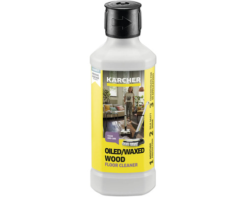 Kärcher Entretien du sol pour sols en bois huilé, ciré 500ml Nettoyant Kärcher pour planchers en bois huilés et cirés