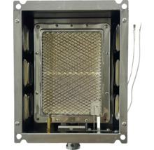 Plaque chauffante de radiateur à gaz dans un boîtier métallique