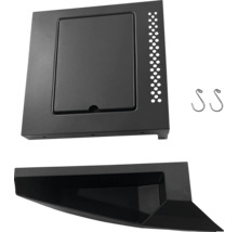 Set d''accessoires pour barbecue avec bac de récupération des cendres et deux crochets