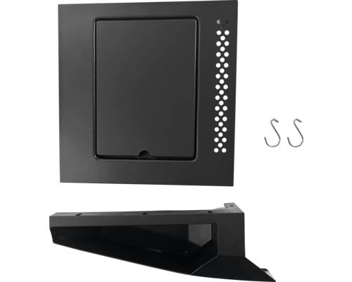 Élément encastrable avec accessoires pour l''installation sanitaire.